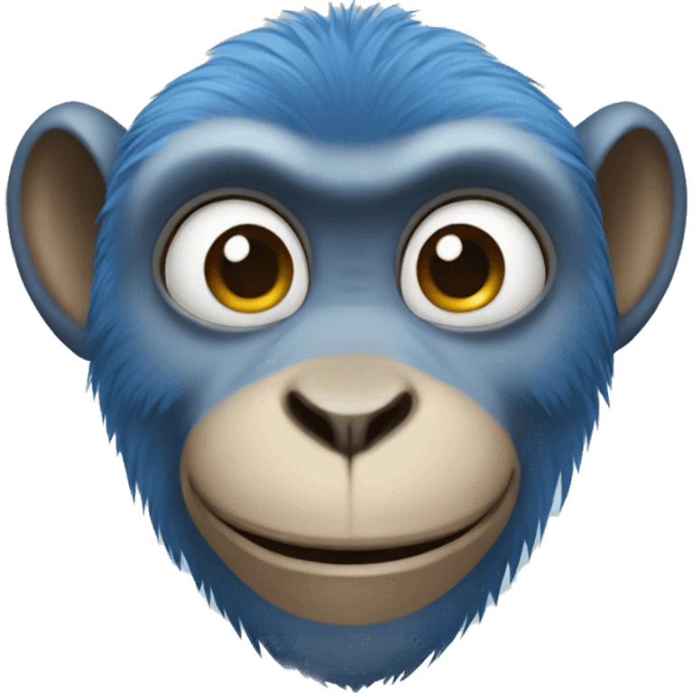 Blue monkey emoji