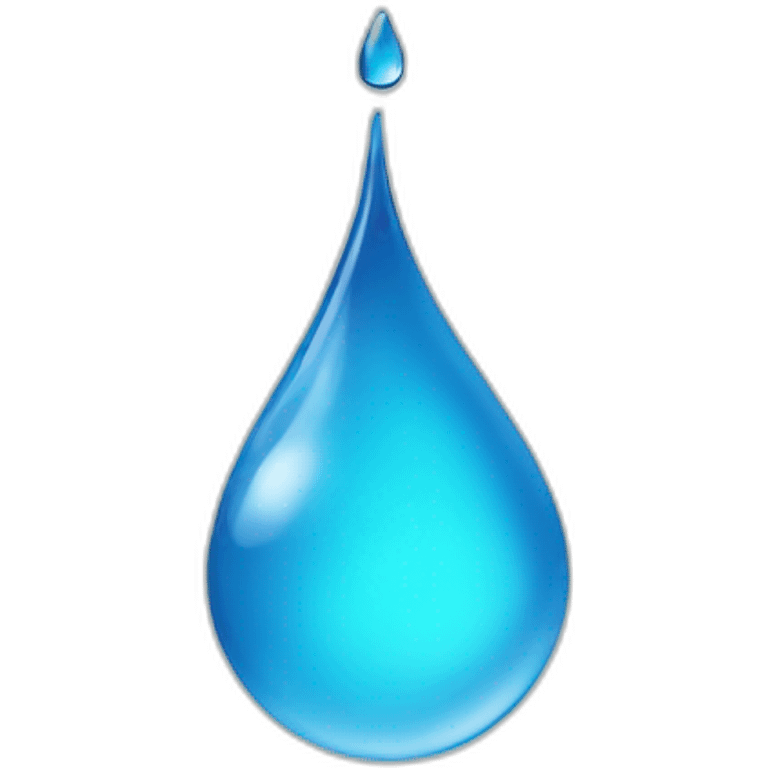 THE EMOJI OF THE WORLD IN THE FORM OF THE WATER DROP EMOJI emoji