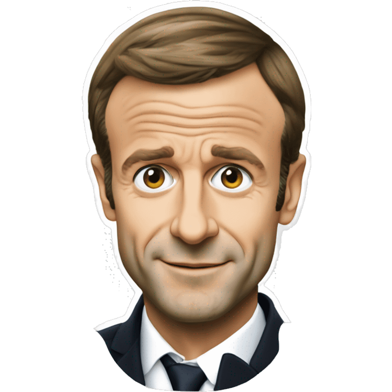 Emmanuel Macron habillé en jeûne banlieusard emoji