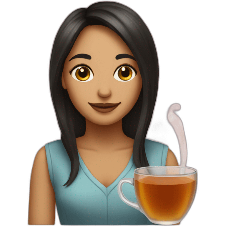 mia kalifha drink tea emoji