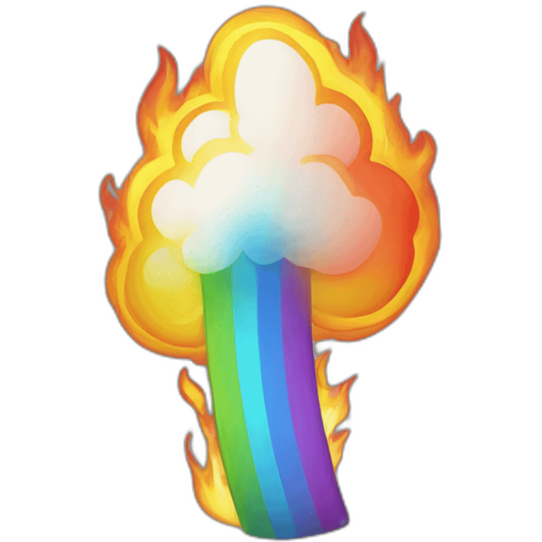 Burning Rainbow emoji