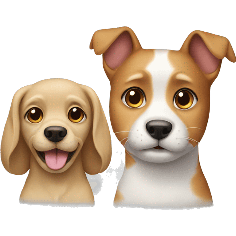 Dog and cat emoji