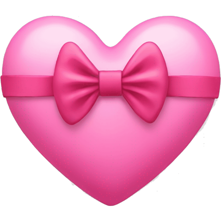 pink heart with bow  emoji