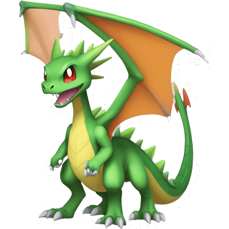 Anthro Cool Edgy Fakemon-Pokémon-Flygon-Charizard-Spyro-Fantasy-Creature With Full Body Detailed High Quality emoji