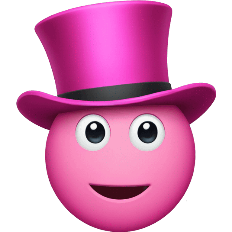 Pink Letter "ъ" With tophat emoji