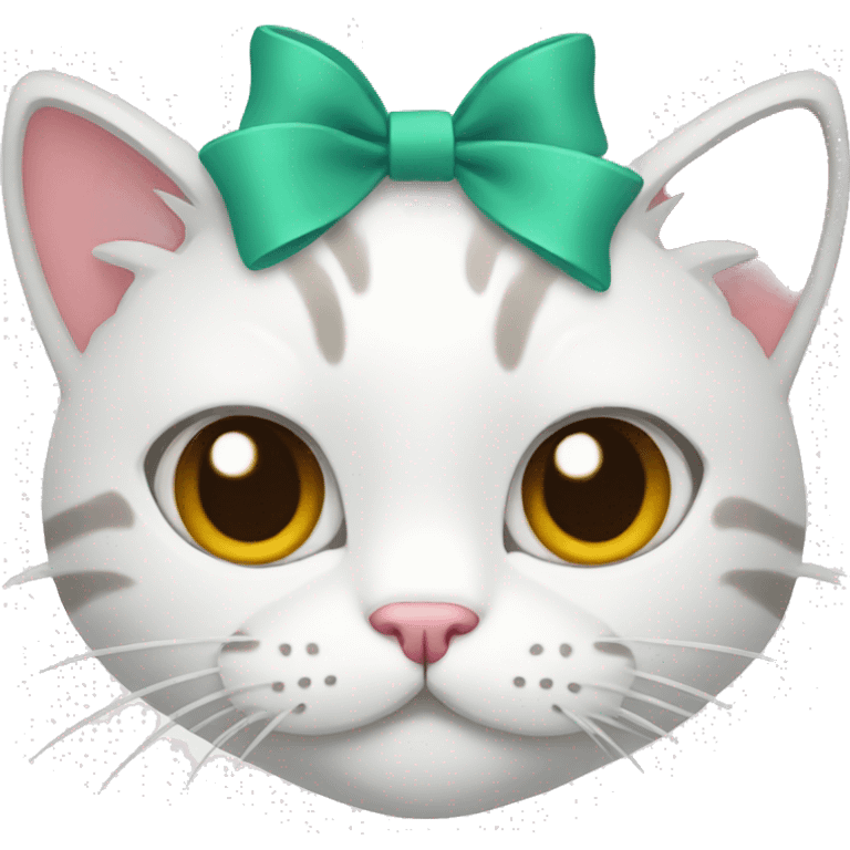 Cat with a bow emoji