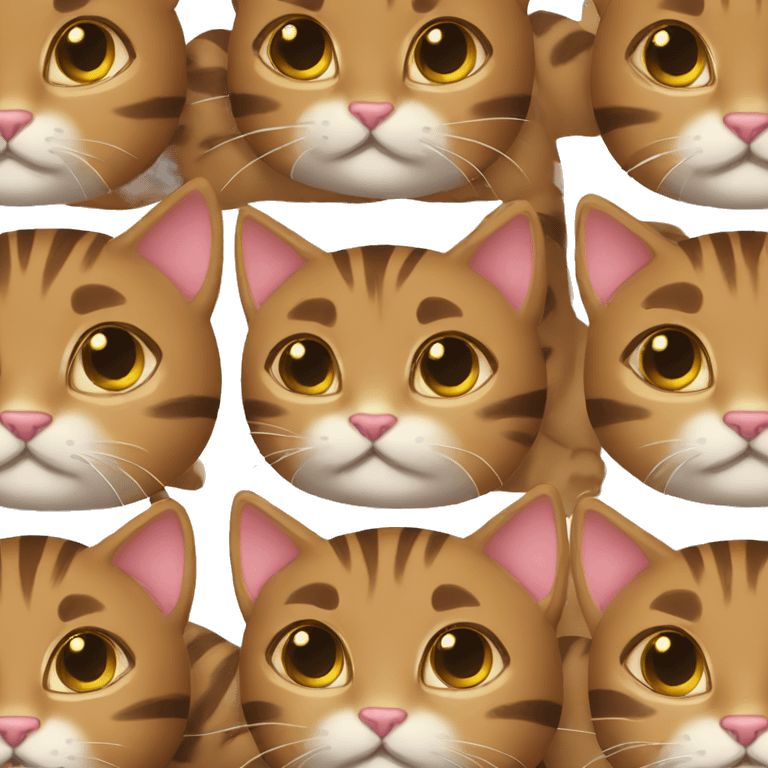 Brown tabby girl cat emoji