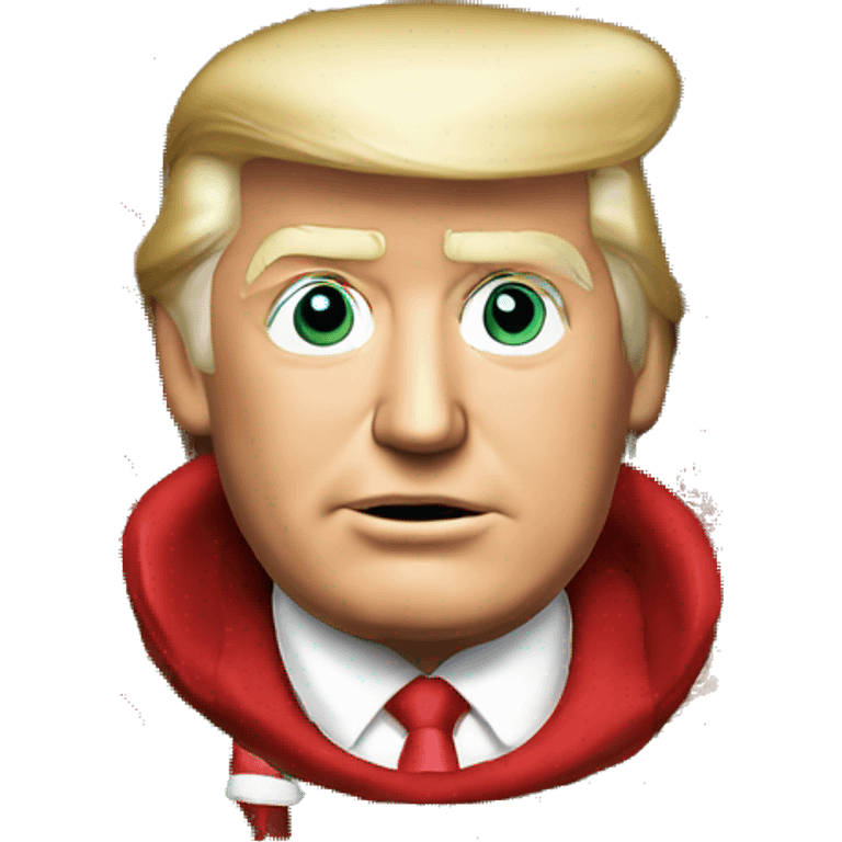 Donald Trump wearing a Christmas sweater  emoji