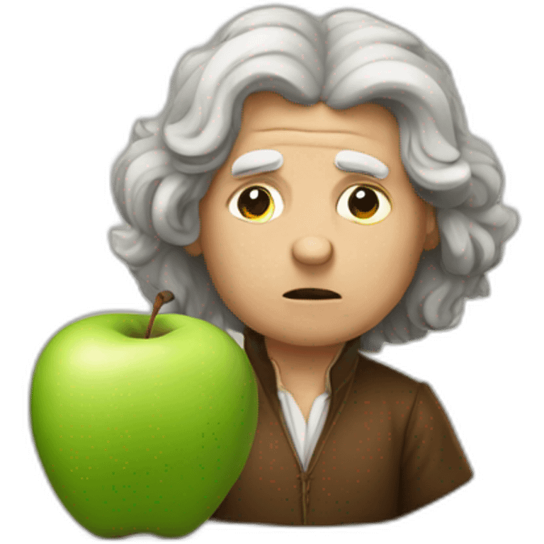 isaac-newton-stricken-apple emoji