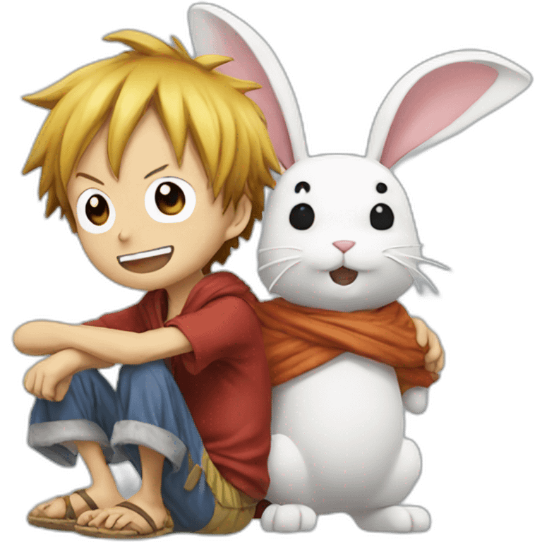 Luffy  and the Rabbit emoji