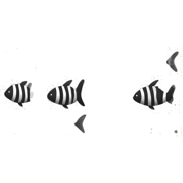 Zebra with no legs and fish fins and fish tail emoji