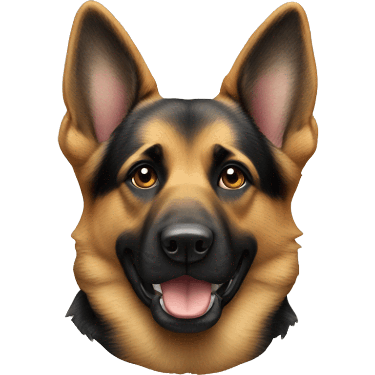 german sheperd head only emoji