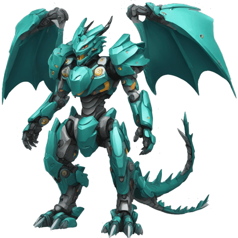 Mecha Dragon full body emoji