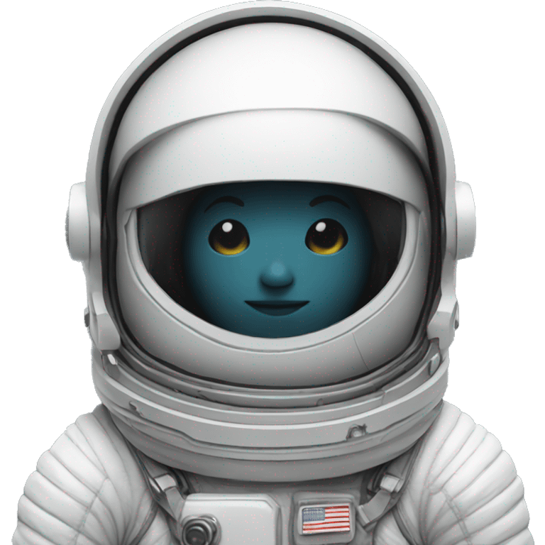 Astronaut no face emoji