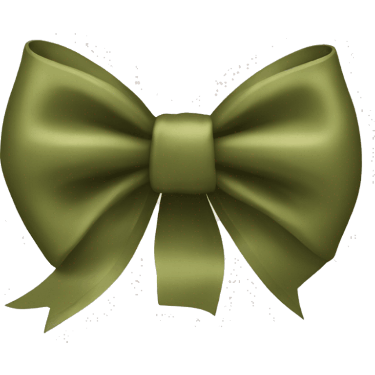 Olive green bow emoji