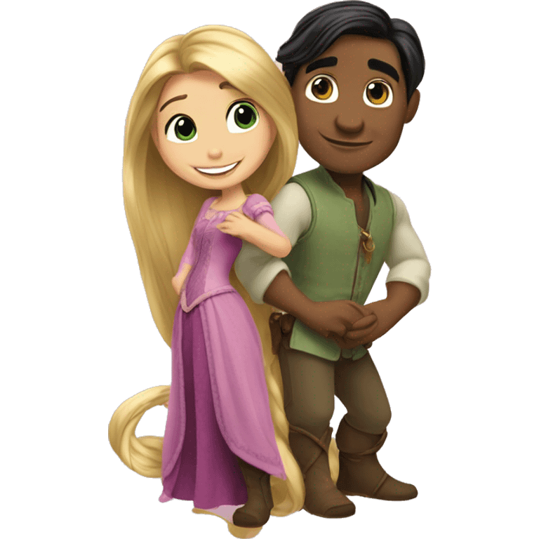 Rapunzel & pascal emoji