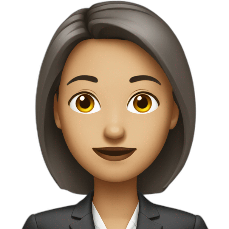 female financial consultant white emoji