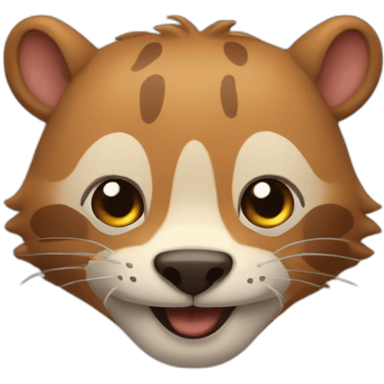 animal comadreja sonrriendo emoji