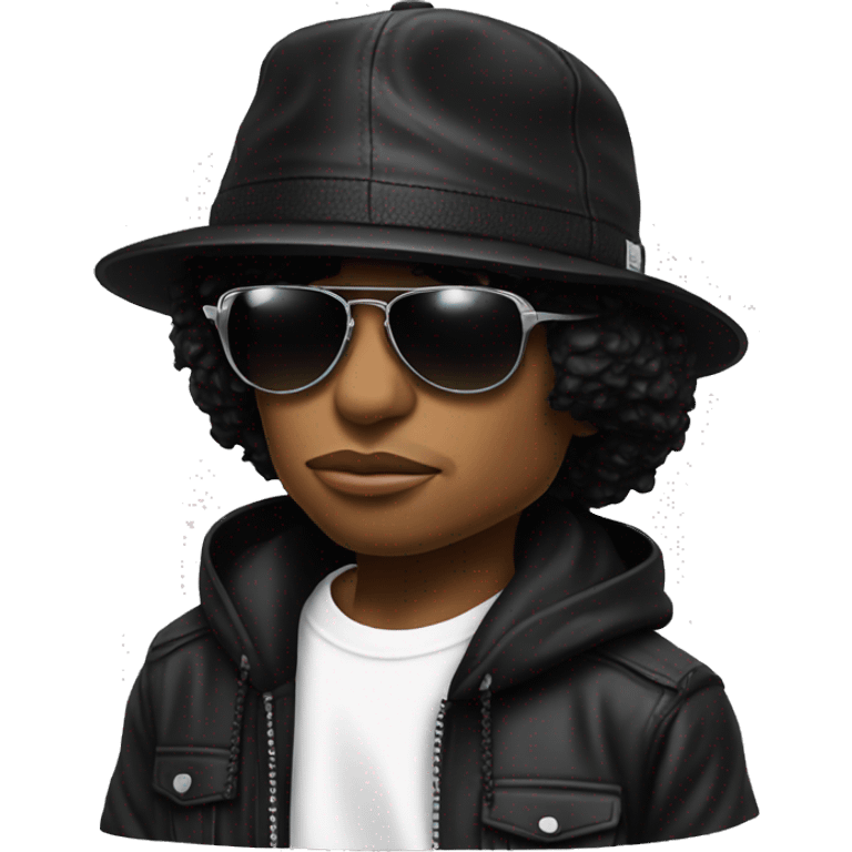 Eazy E with Compton hat emoji