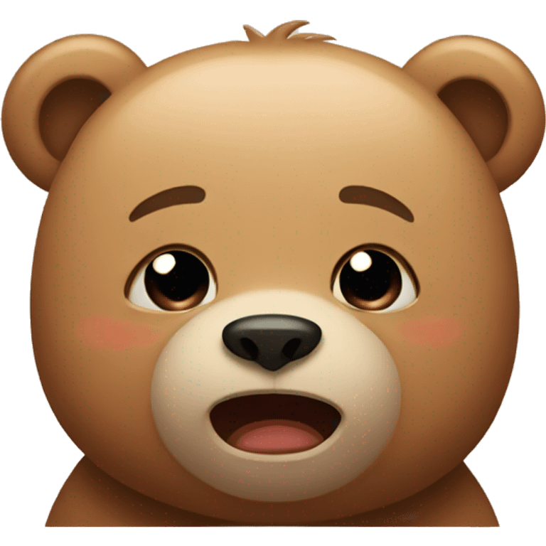 Bear crying  emoji