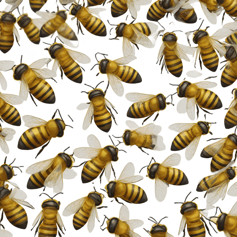 A white lab honeybees emoji