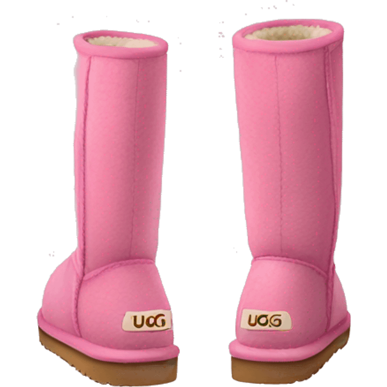 Pink ugg boots emoji