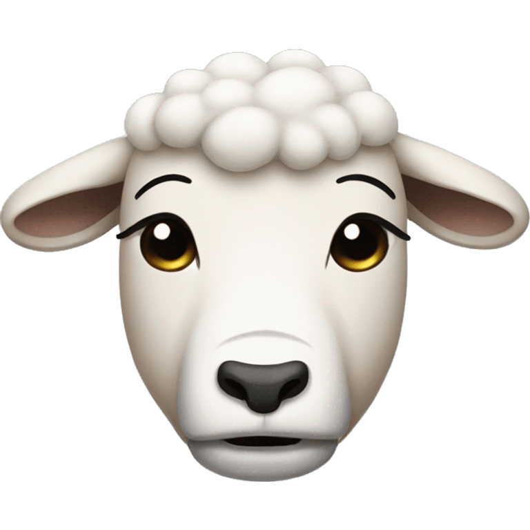 Sheep crying emoji