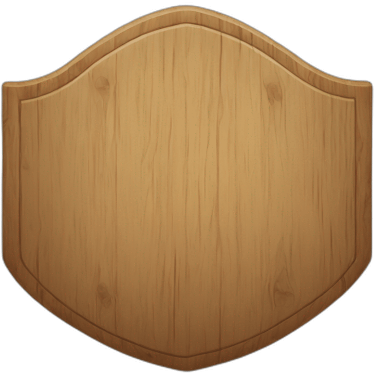 escudo de madera emoji