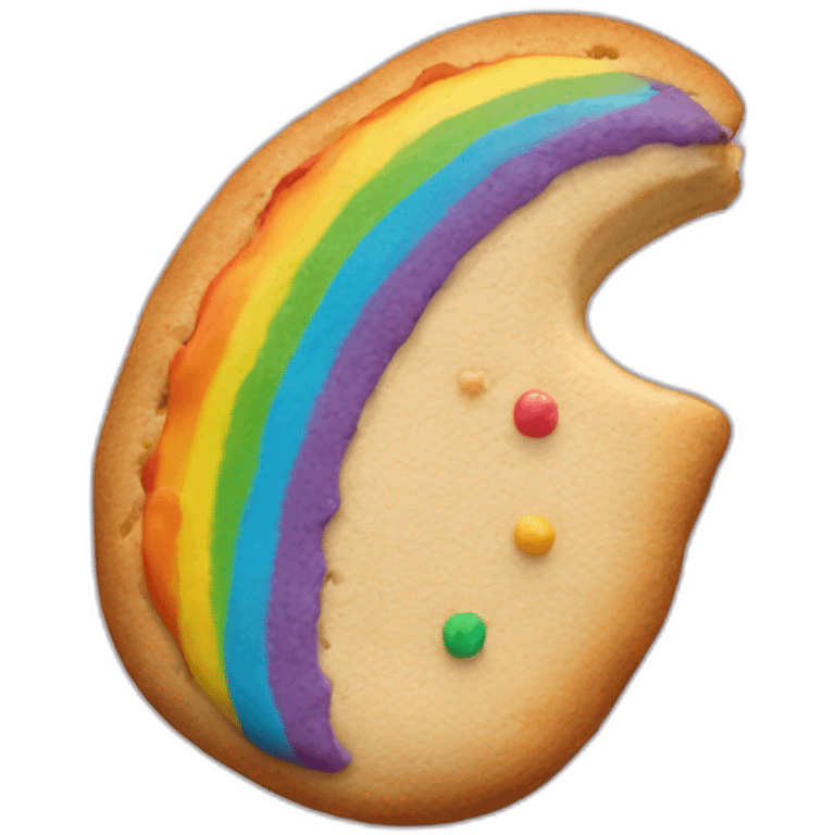 Rainbow cookie  emoji