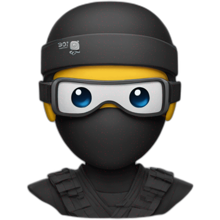 Ninja wearing VR headset emoji