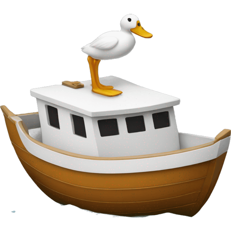 boat that looks like a duck emoji