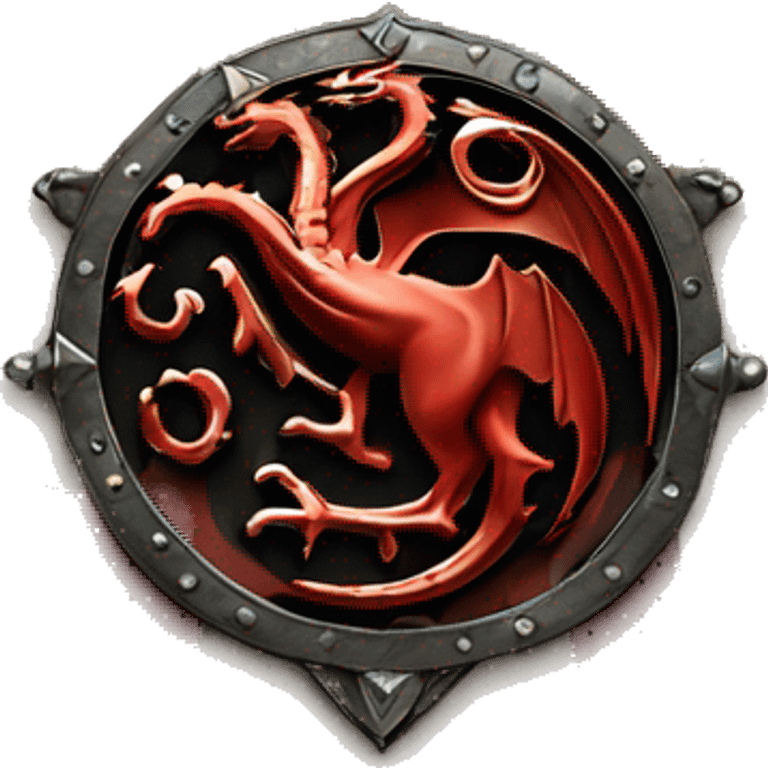 Royal banner of Targaryen  emoji