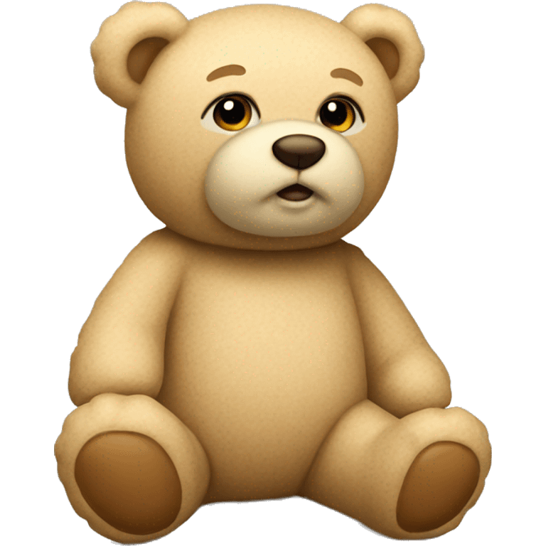 beige teddy bear emoji