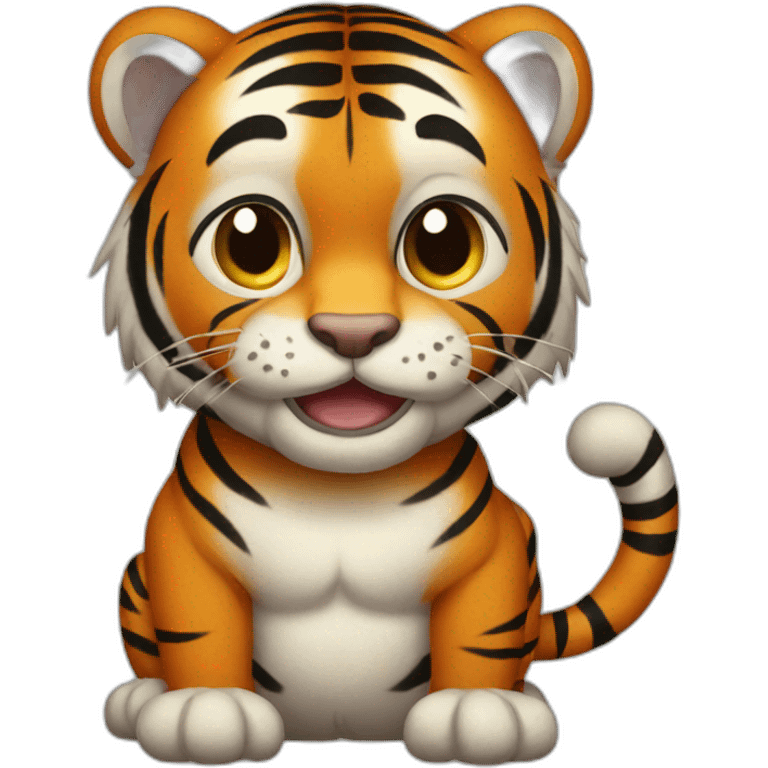 Midget tiger emoji