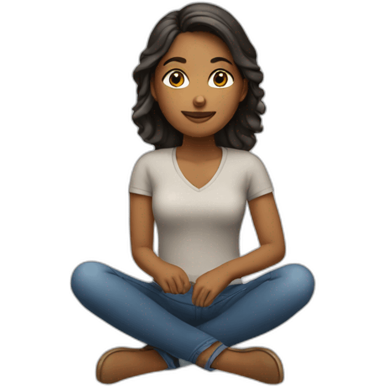 woman sitting emoji