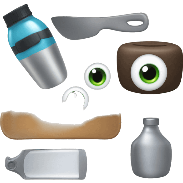 Household items with eyes emoji