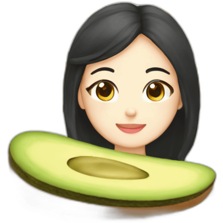 Avacado Toast korean girl emoji