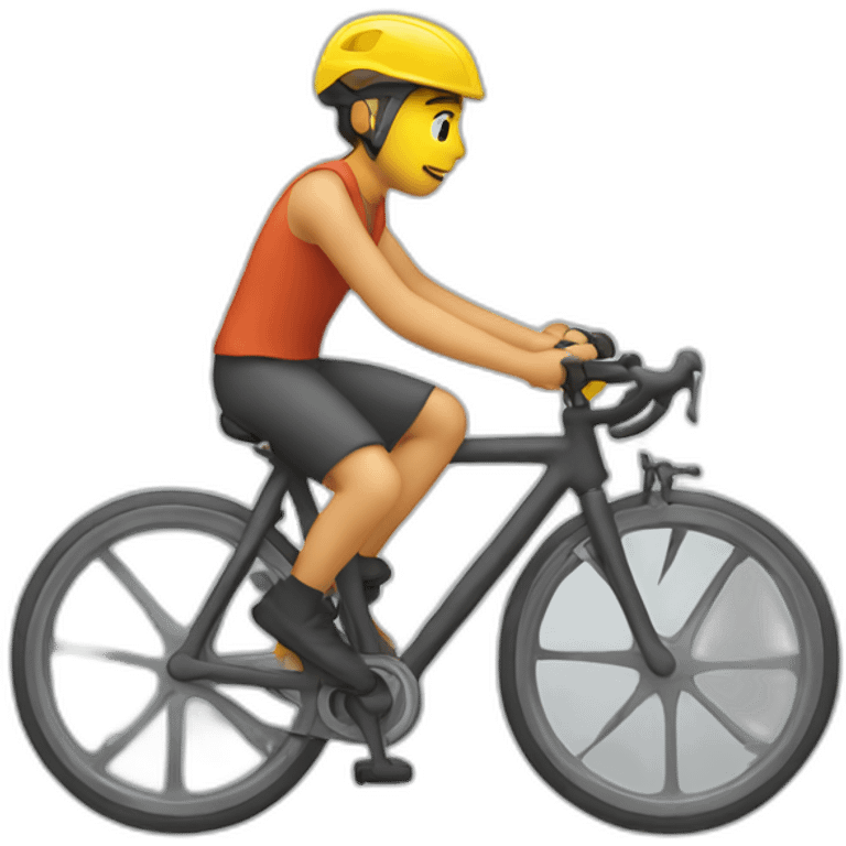 person programming on bicycle emoji