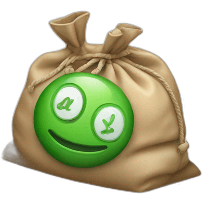 full money on bag emoji