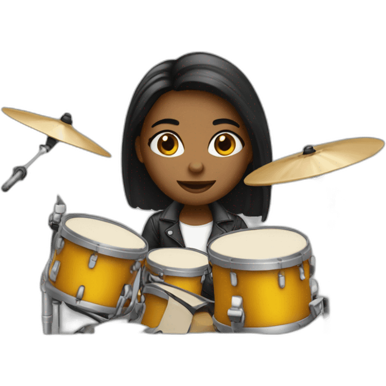 Girl drummer emoji