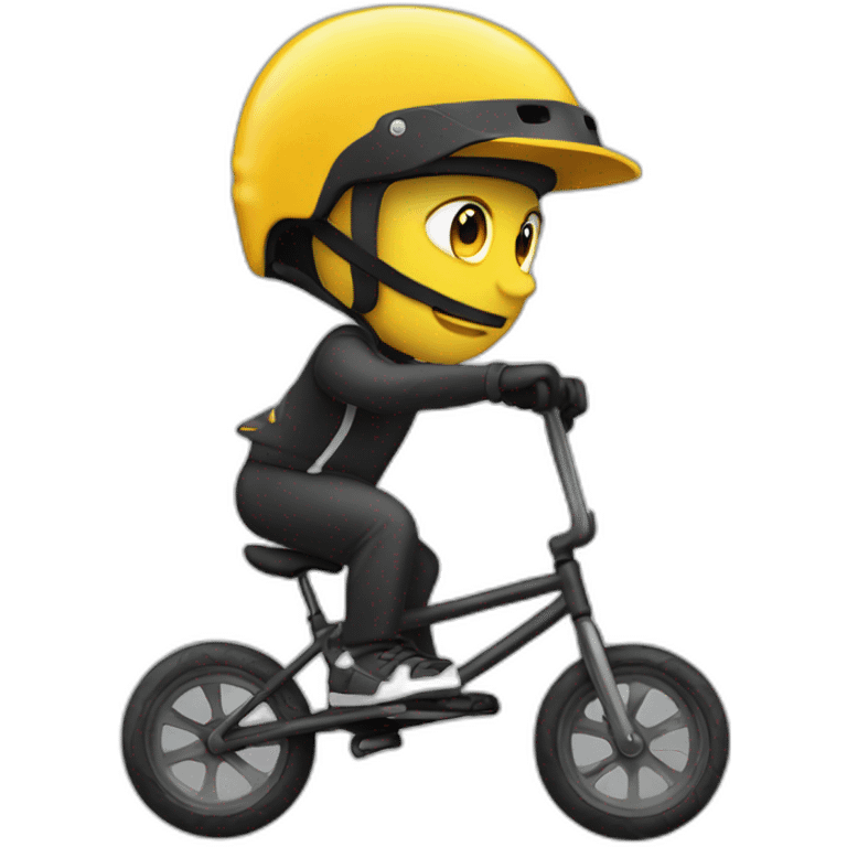 Rider de bmx emoji