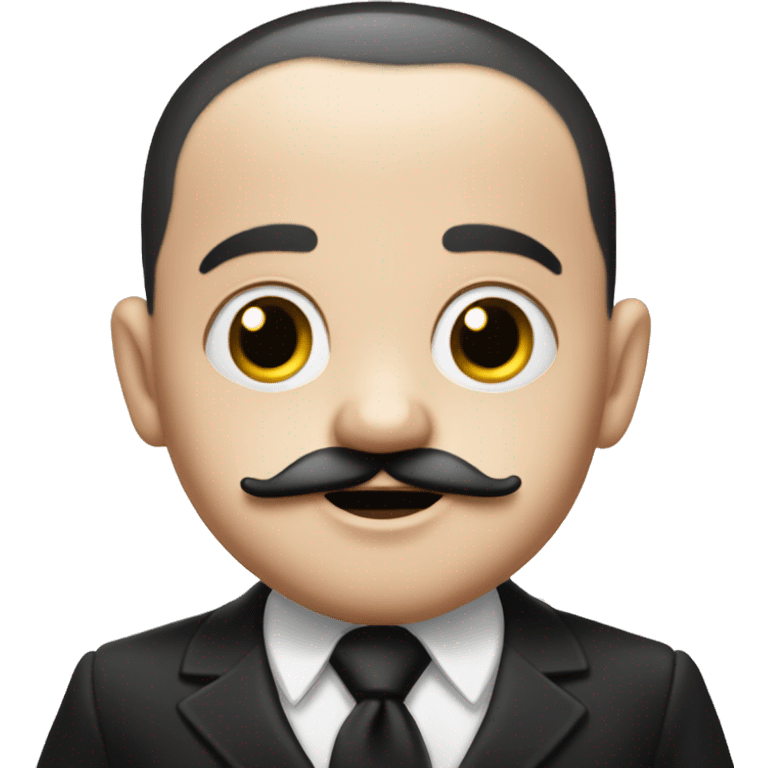 baby pubert addams, moustache emoji