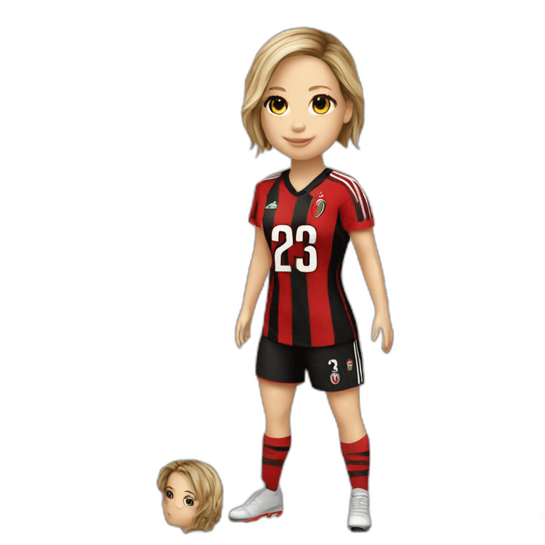 jennifer lawrence ACmilan jersey emoji