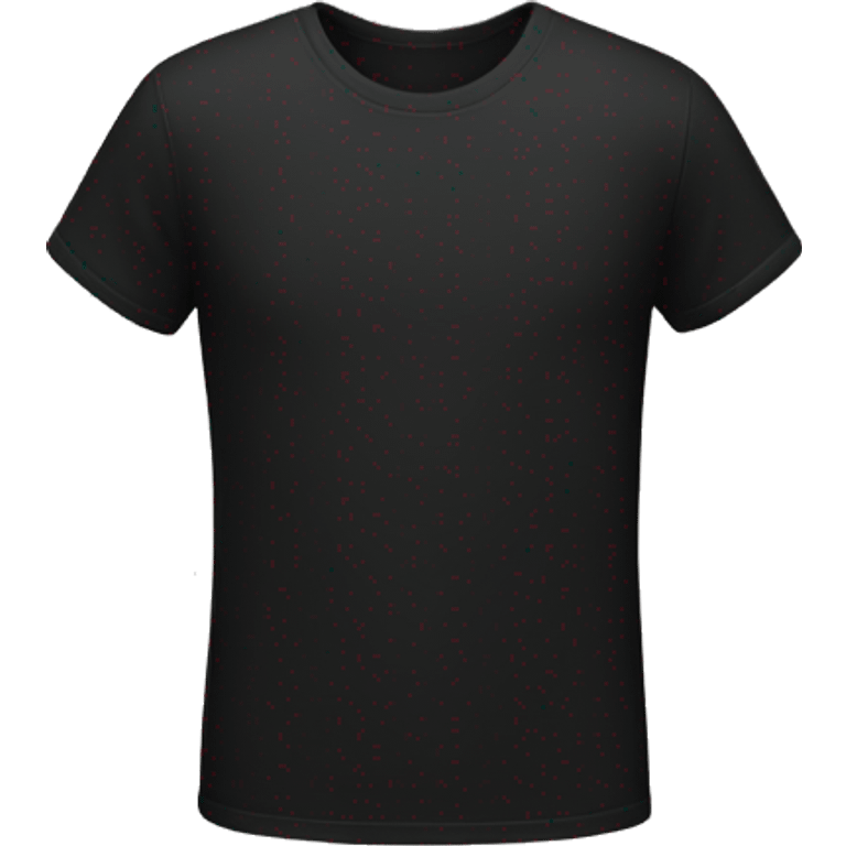 a black t-shirt with a size label emoji