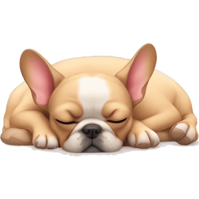 Frenchie sleeping emoji