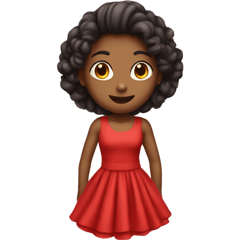 Cute red dress emoji