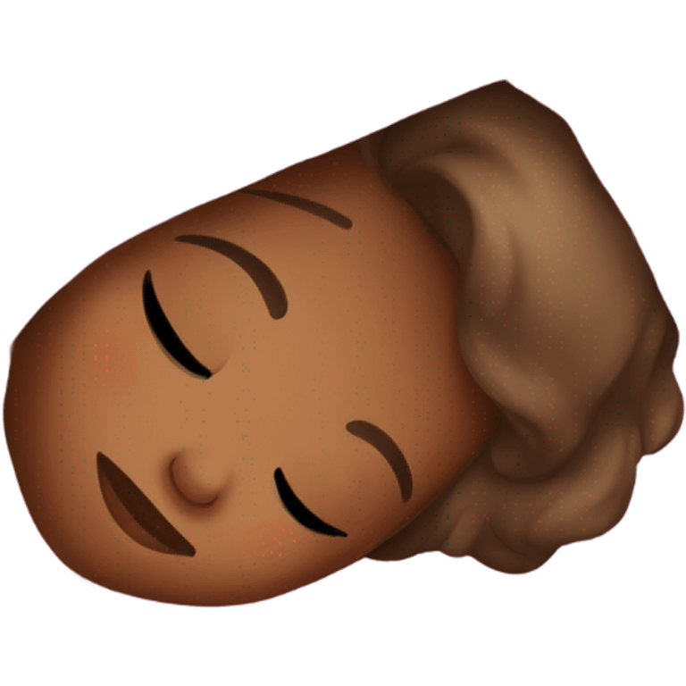 girl sleeping in blanket emoji