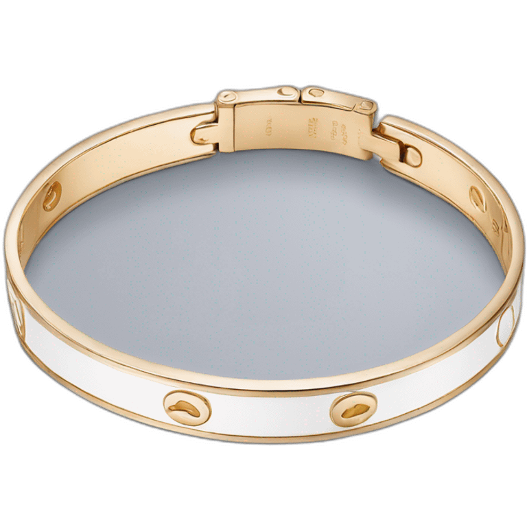 cartier love bracelet Gold white emoji