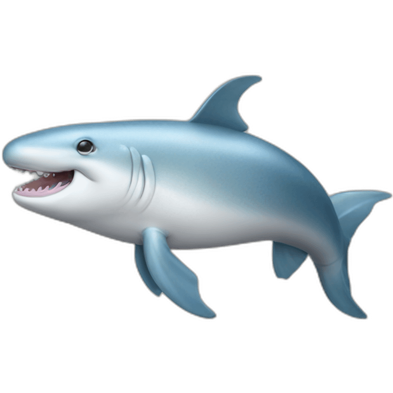 Beluga sturgeon fish in jeans emoji