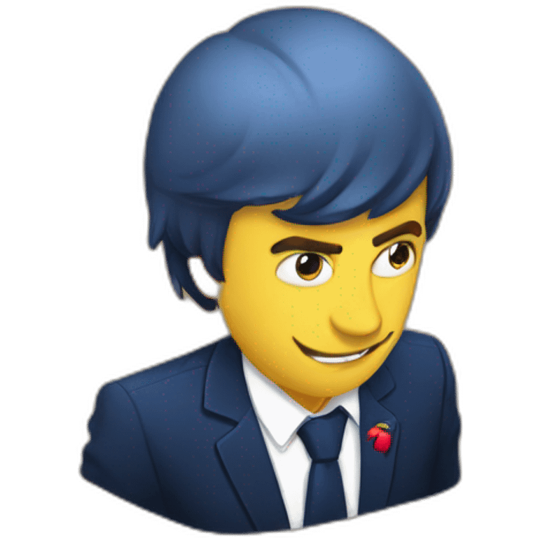 macron qui boit une redbull emoji